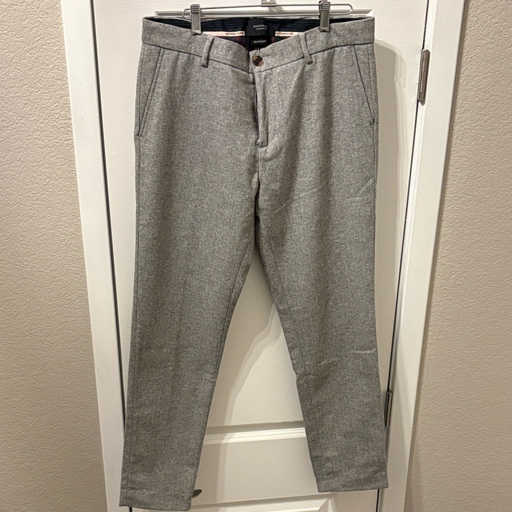 EC Scotch & Soda Amsterdam Couture Light Gray Dress Pants Men’s Size 31 x 32